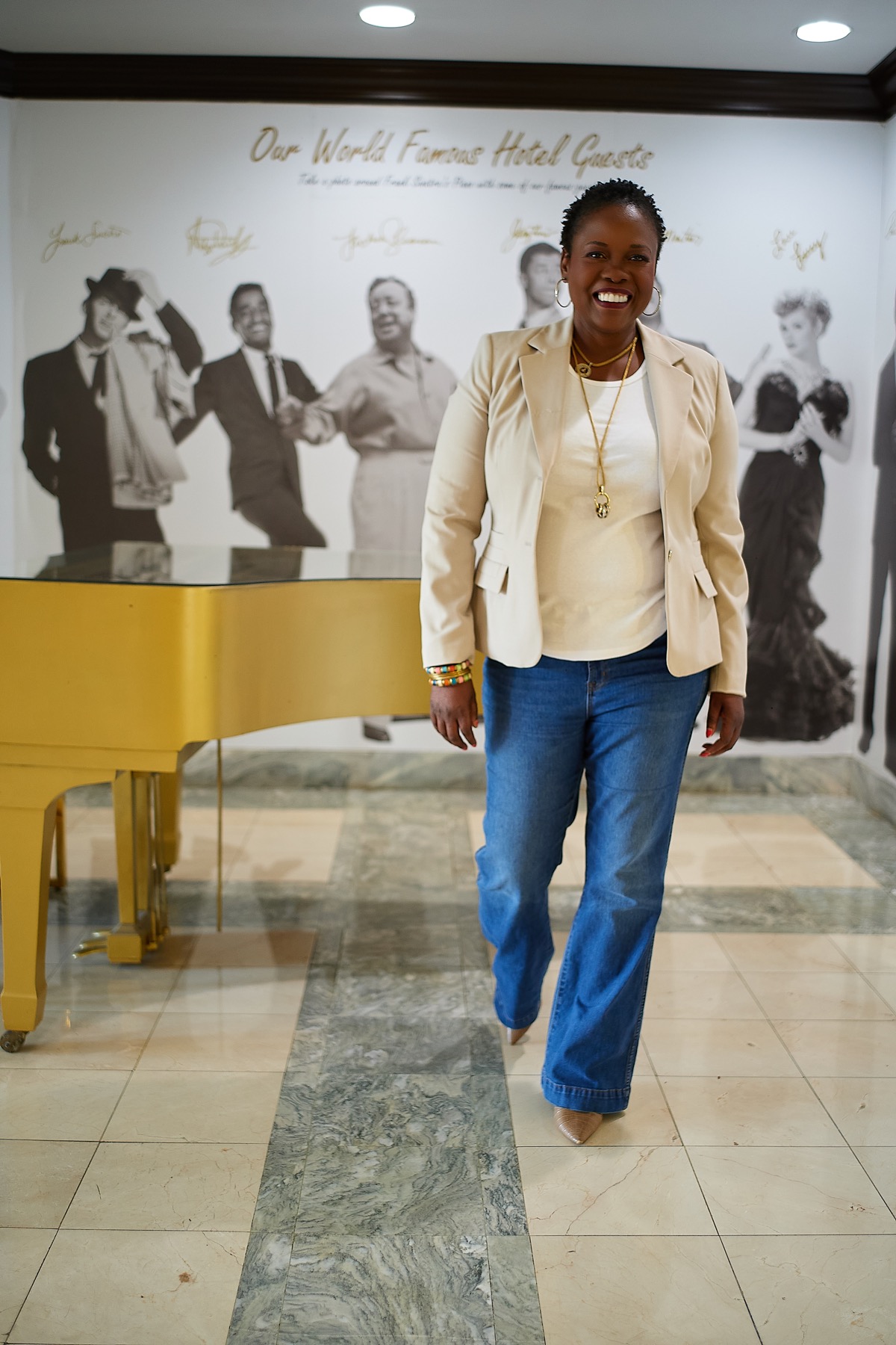 Melissa Dunn walking with confidence