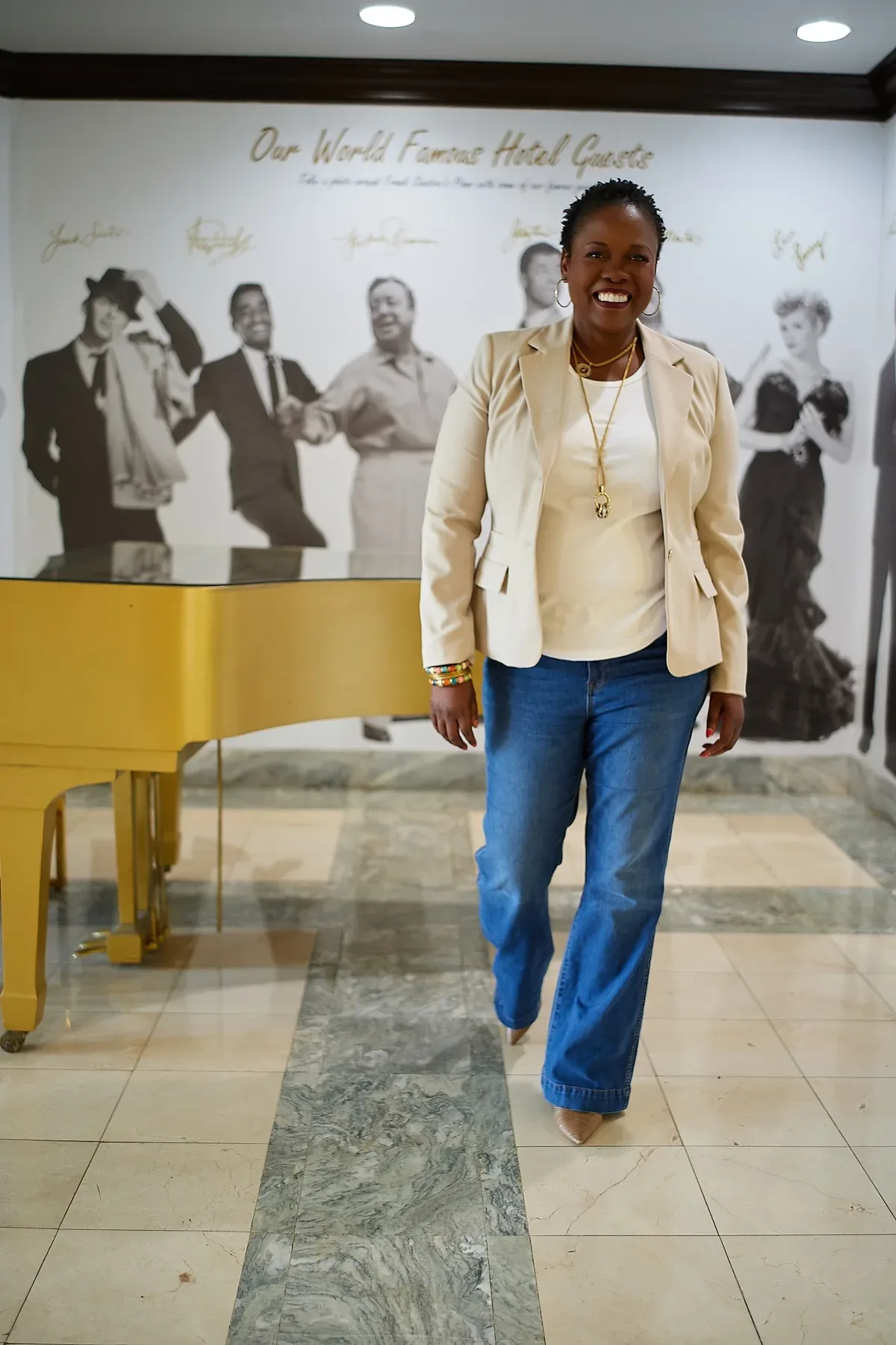 Melissa Dunn walking with confidence