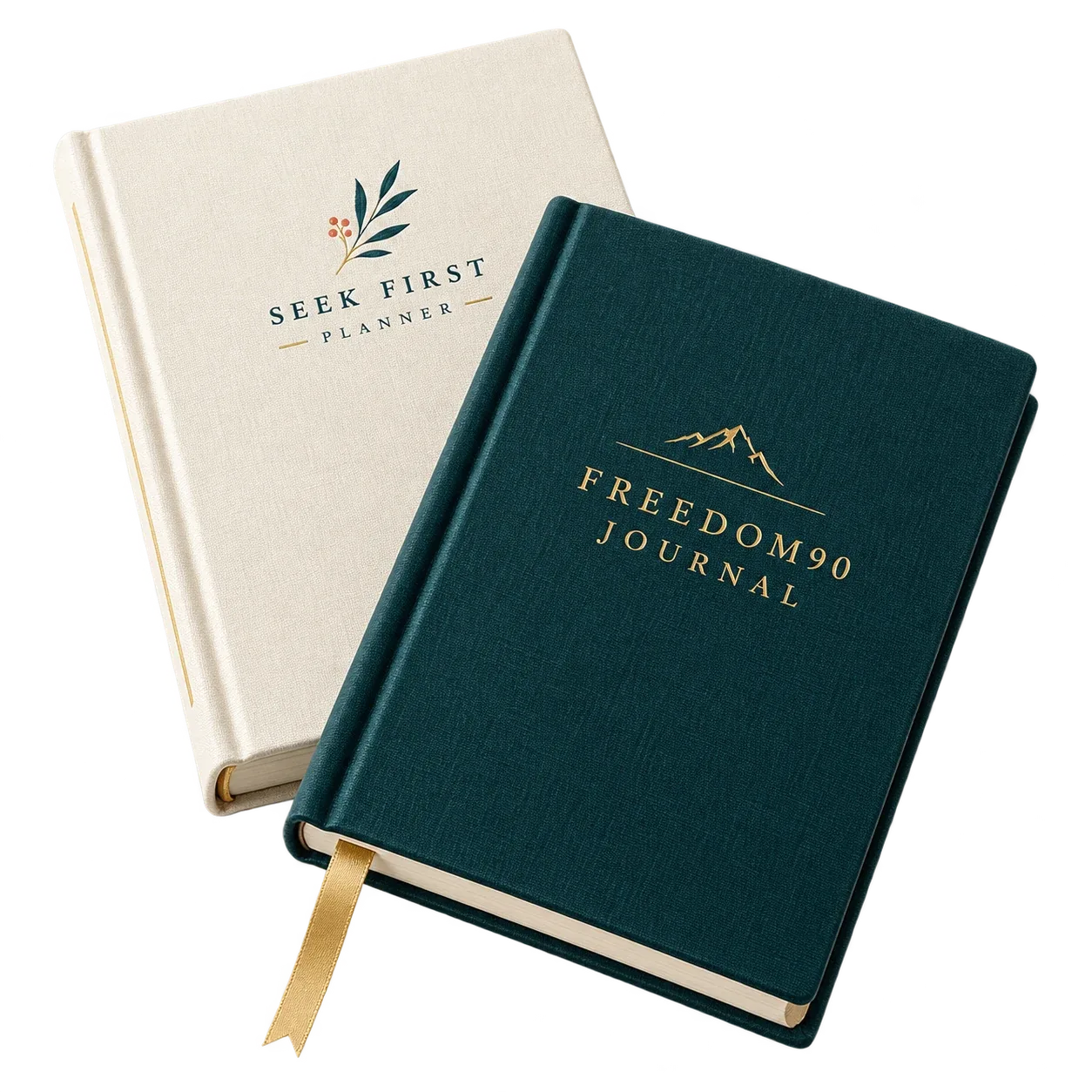 Freedom90 journal and Seek First planner